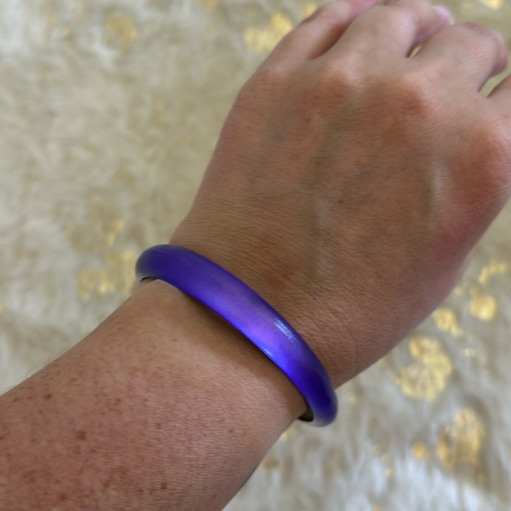 Alexis Bittar Purple Lucite Bangle